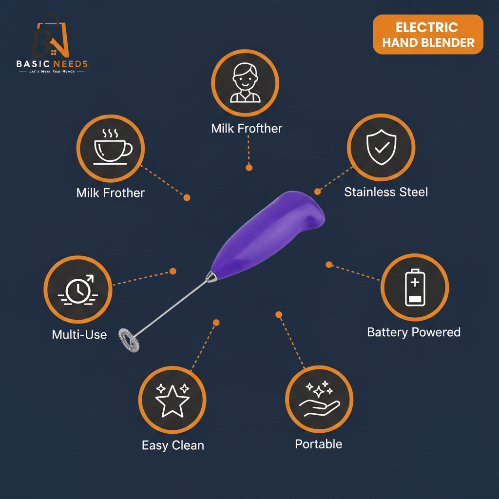 Electric Hand Blender Infographic