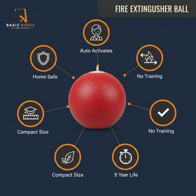 Fire Extinguisher Ball Infographic