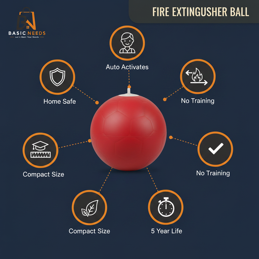 Fire Extinguisher Ball Infographic