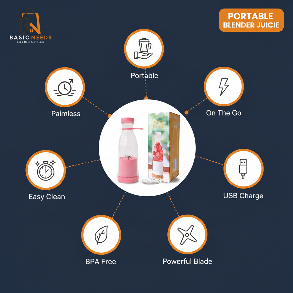 Portable Blender Infographic